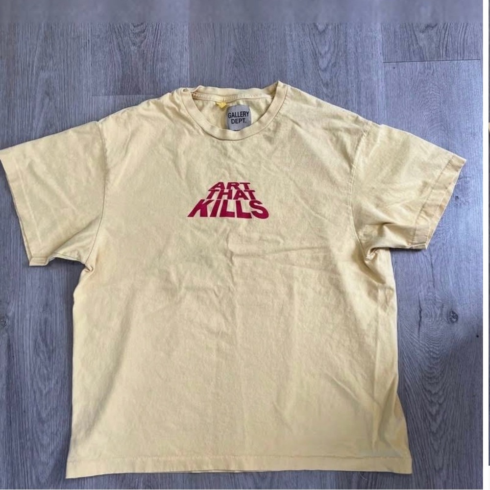 yellow Gallery dept. Art kills T shirt